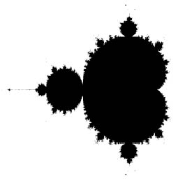 A Mandelbrot fractal.
